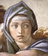 Michelangelo Buonarroti The Delphic Sibyl Spain oil painting artist